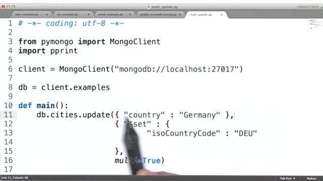 Multi Update - Data Wranging with MongoDB смотреть онлайн