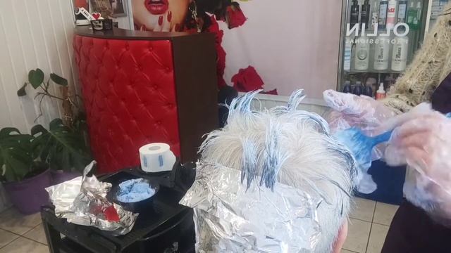 Окрашивание седых волос смотреть онлайн
