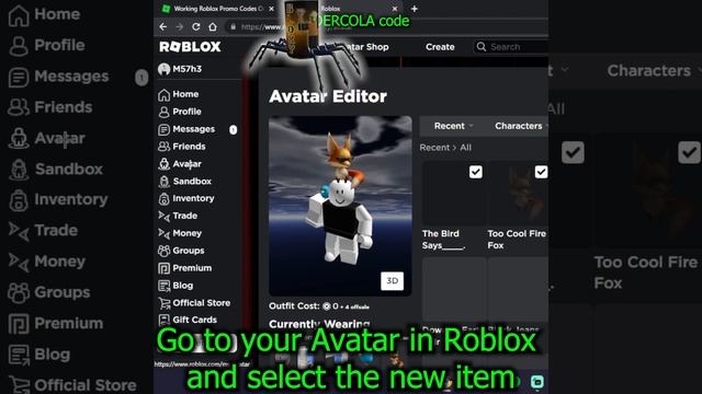 Roblox Codes for FREE Spider Cola #shorts смотреть онлайн
