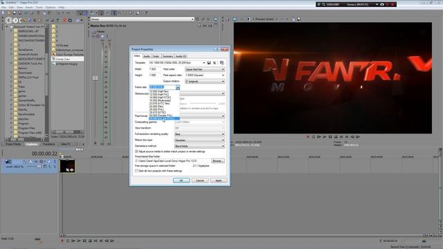 Sony Vegas Render Setting / Shadow Play смотреть онлайн