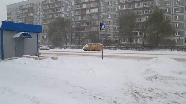 Снежный октябрь/ноябрь в России Зима пришла рано в Ульяновск Abnormal early autumn winter смотреть онлайн