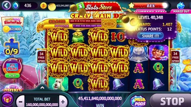 slotomania Crazy Train Deluxe Free spins big wins смотреть онлайн