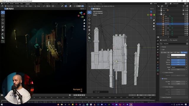 Урок 25. Создание освещения ч.2 | курс «Dungeon» / Blender / 3D / новичок смотреть онлайн