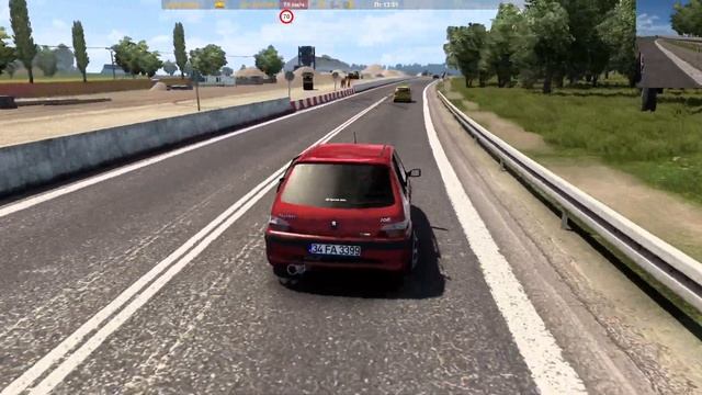 Peugeot 106 GTI версия 2.1 для Euro Truck Simulator 2 (v1.47.x) смотреть онлайн