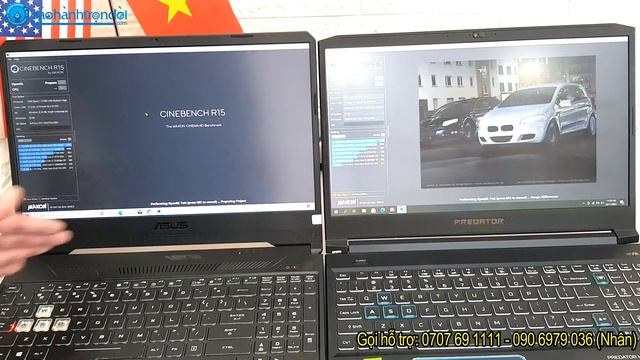 So sánh Asus TUF FX505 "AMD Ryzen 7" & Acer Predator Helios 300 "Core i7 9750H" смотреть онлайн