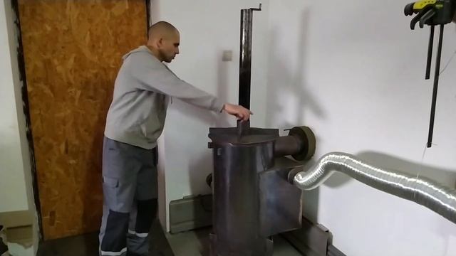 Гаражная печь с высоким теплообменом! ПЕЧЬ длительного горения для гаража. смотреть онлайн