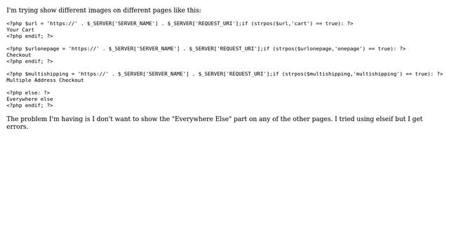Magento: Trouble Using Elseif Php Statement