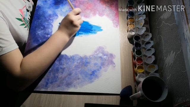 Рисую гуашью на холсте?. Моё творчество ?❤? смотреть онлайн