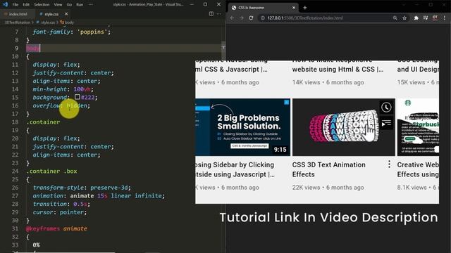 Quick CSS Tricks | How to Play and Pause CSS Animations @OnlineTutorialsYT смотреть онлайн