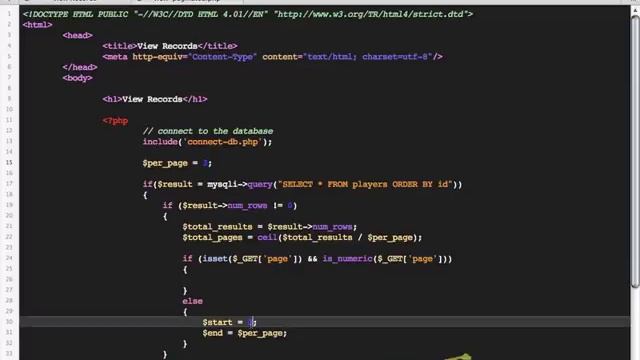 mysqli pagination part1 смотреть онлайн
