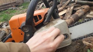 как надеть цепь на пилу штиль 230