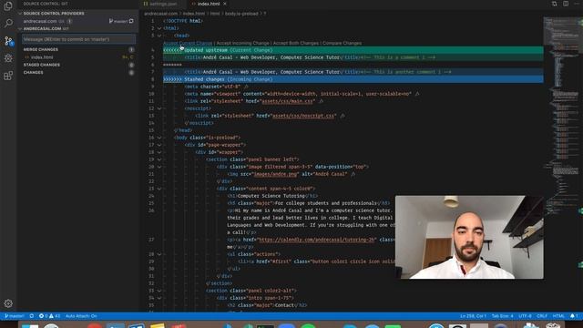 VS Code Setting: merge-conflict.codeLens.enabled смотреть онлайн