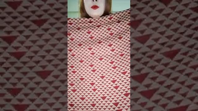 Special Red Maroon Color Batik Print Cotton Dress with Pussykata Lays смотреть онлайн