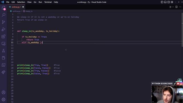 Python Exercises for Beginners - Exercise 5 | IF statements смотреть онлайн