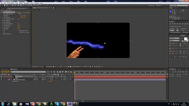 Создание электрических титров в After Effects смотреть онлайн