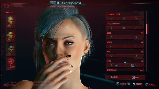 Cyberpunk 2077 Female Character Creation смотреть онлайн