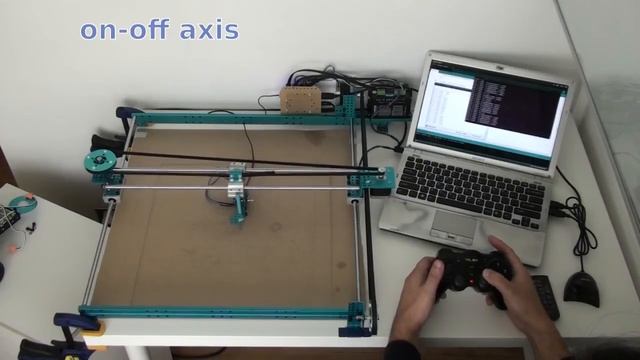 XY-plotter by Makeblock - control by joystick смотреть онлайн