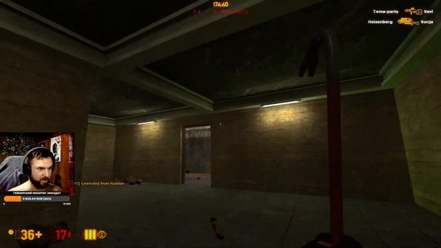 Black Mesa мультиплеер. Бегаем стреляем, кнопку ядерки нажимаем =) смотреть онлайн