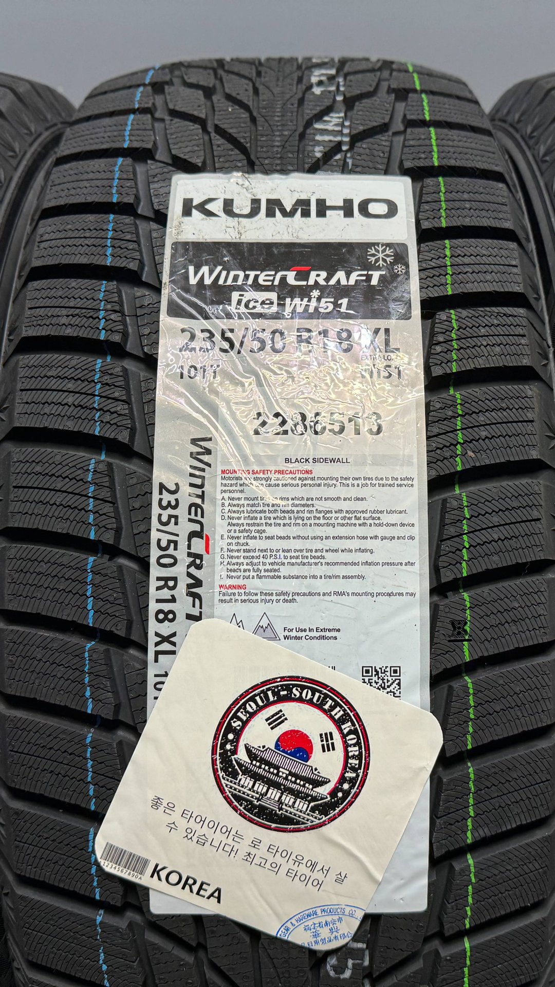 Kumho WinterCraft Ice WI51 235/50 R18 101T