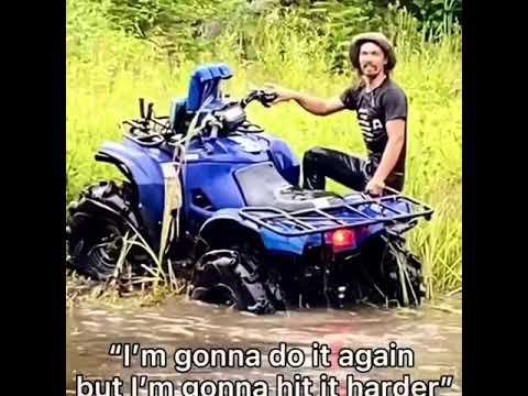 прыжки в воду на Yamaha Grizzly 700 смотреть онлайн