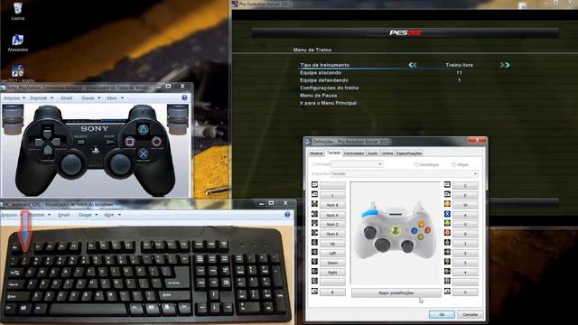 Como dar fintas personalizada no teclado-PES 2012 смотреть онлайн