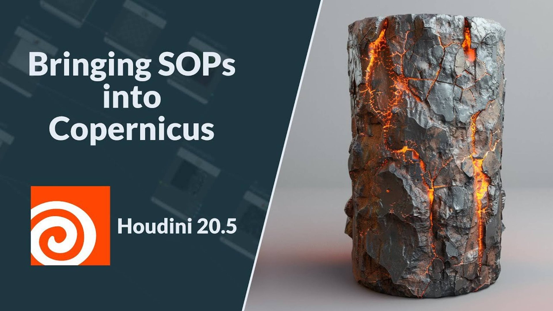 Bringing SOPs Into COPs  Intro To COPs  Houdini 20.5
Делаем карту дисплейсмента из геометрии