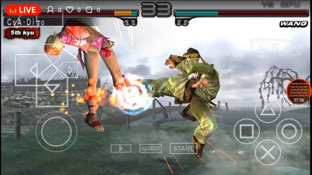 live do jogos Tekken Dark Resurrection no PSP смотреть онлайн