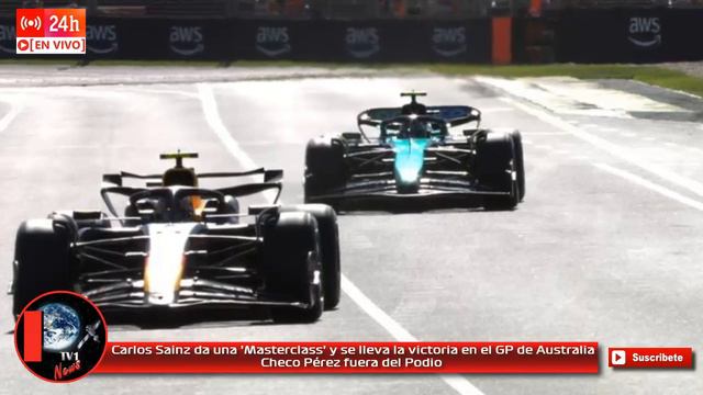 Carlos Sainz da una 'Masterclass' y gana el GP de Australia Checo Pérez fuera del Podio queda quint смотреть онлайн