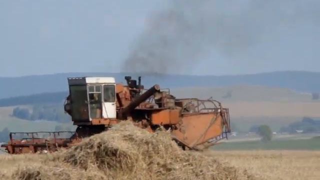 Комбайны СК-5М1 и Енисей-1200-1, уборочная, как в старые добрые времена... смотреть онлайн