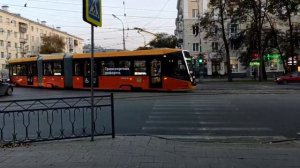 Новый трамвай Кастор в Екатеринбурге