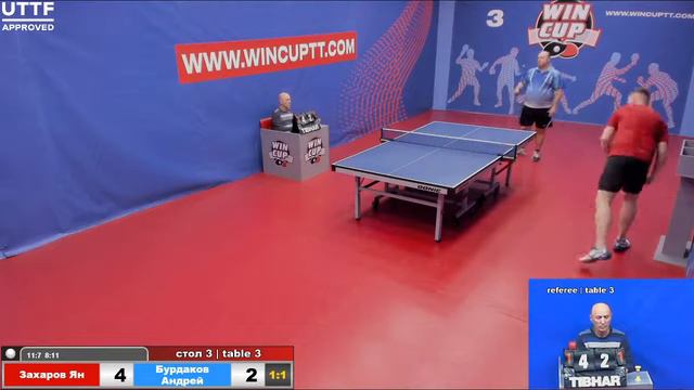 Захаров Ян 3-1 Бурдаков Андрей Турнир Восток 3 WINCUP 2.05.21 Прямая Трансляция Зал 3 смотреть онлайн