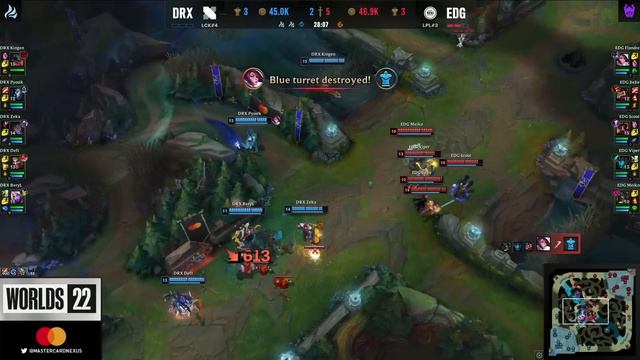 EDG vs DRX Highlights ALL GAMES | Worlds 2022 Quarterfinals | Edward Gaming vs DRX смотреть онлайн