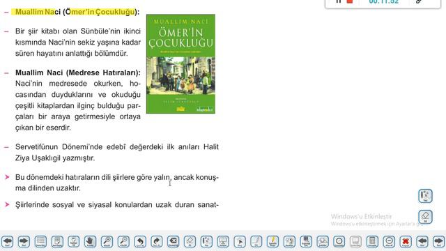 10 Sınıf Edebiyat 25 Föy Anı 3 Ders смотреть онлайн