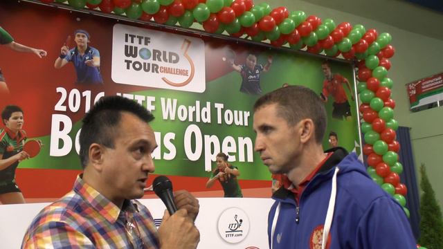 2016 ITTF World Tour Belarus Open. Максим Казанцев. Интервью для Butterflymag.Com смотреть онлайн