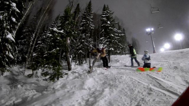 Шерегеш\ вечернее катание\06.01.2024 \Рысь из НСК54 смотреть онлайн
