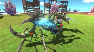 Evolved Mantis VS Evolved Minotaur - Animal Revolt Battle Simulator