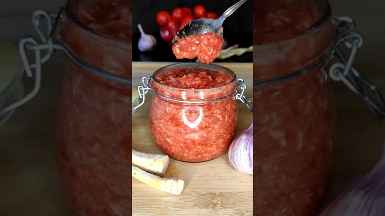 АДЖИКА ИЗ ПОМИДОР РЕЦЕПТ | хреновина (хренодер) по-русски! смотреть онлайн