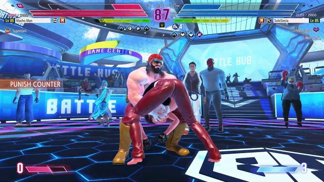 Street Fighter 6 Battle Hub Barefoot Matches against Macho Man part 2 смотреть онлайн