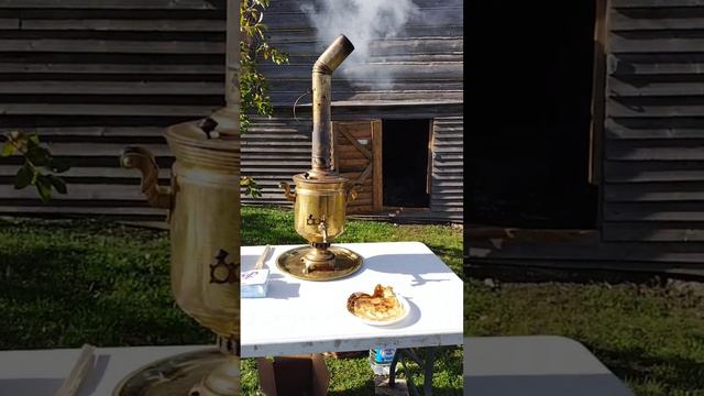 Чаепитие с самоваром и блинами на Куликовом поле смотреть онлайн