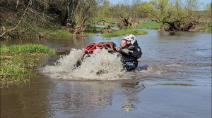 Квадроцикл Odes 1000 Mud Pro плавает!