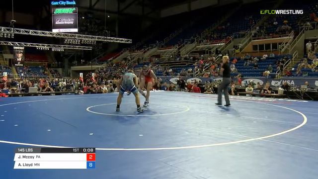 Junior FS 145 Rnd 16 - Justin Mccoy (PA) vs. Alexander Lloyd (MN) смотреть онлайн