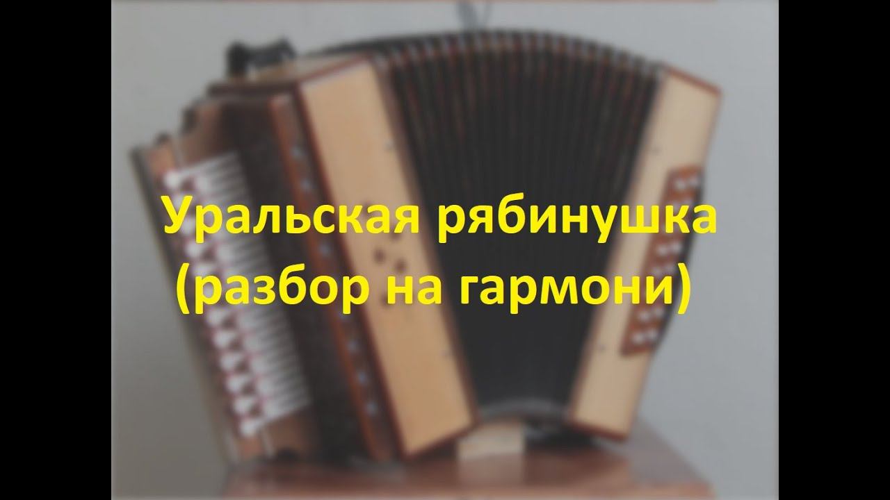 Ой,рябина кудрявая...(Уральская рябинушка). Разбор на гармони. смотреть онлайн