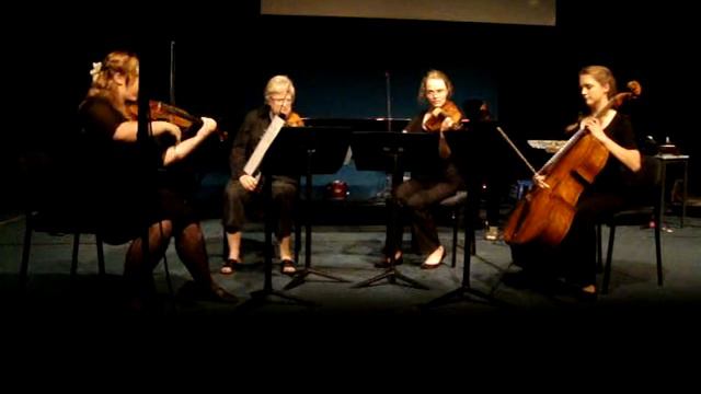 Fantasia de los Ninos by Anna Harrison, string quartet, premiere at School of Music 26 October 2012 смотреть онлайн