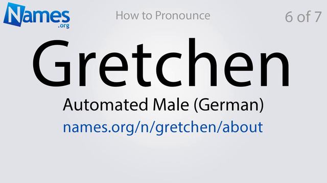 How to Pronounce Gretchen смотреть онлайн