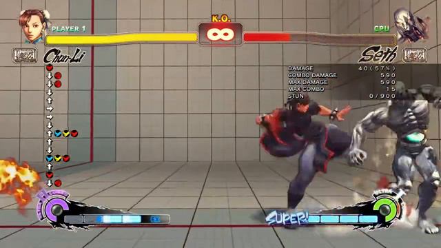 USF4 - Chunli 772 Damage combo смотреть онлайн