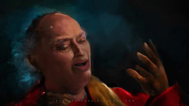 Digital painting time-lapse, Tribute to Sangeet Martand Pandit Jasraj ji смотреть онлайн