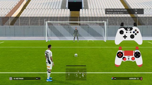TUTORIAL | APRENDA A BATER PÊNALTI CAVADINHA, RASTEIRO E ALTO NO PES 2020 смотреть онлайн