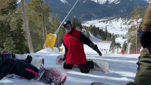 6. Закрепление - Мягкие развороты. Задний кант. Карвинг. Сноуборд. Илья Косяченко.