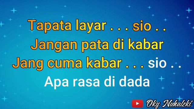 karaoke - Kaka e ( Lagu Ambon ) смотреть онлайн