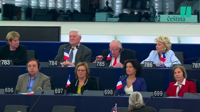 Les derniers mots de Le Pen au Parlement européen смотреть онлайн